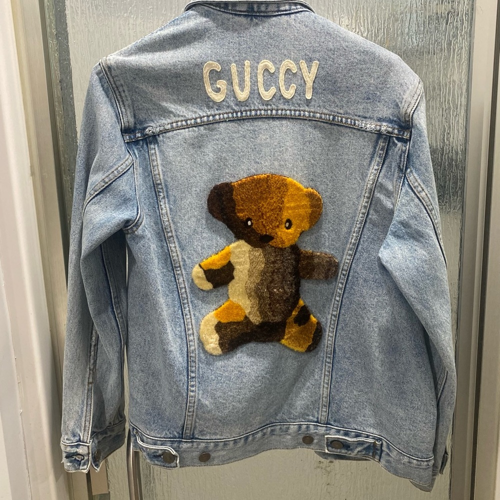 Gucci Denim Jacket with Bear Patch - UNISEX